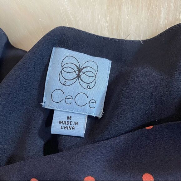 Cece Blue and red ruffled polkadot dress - Picture 9 of 11